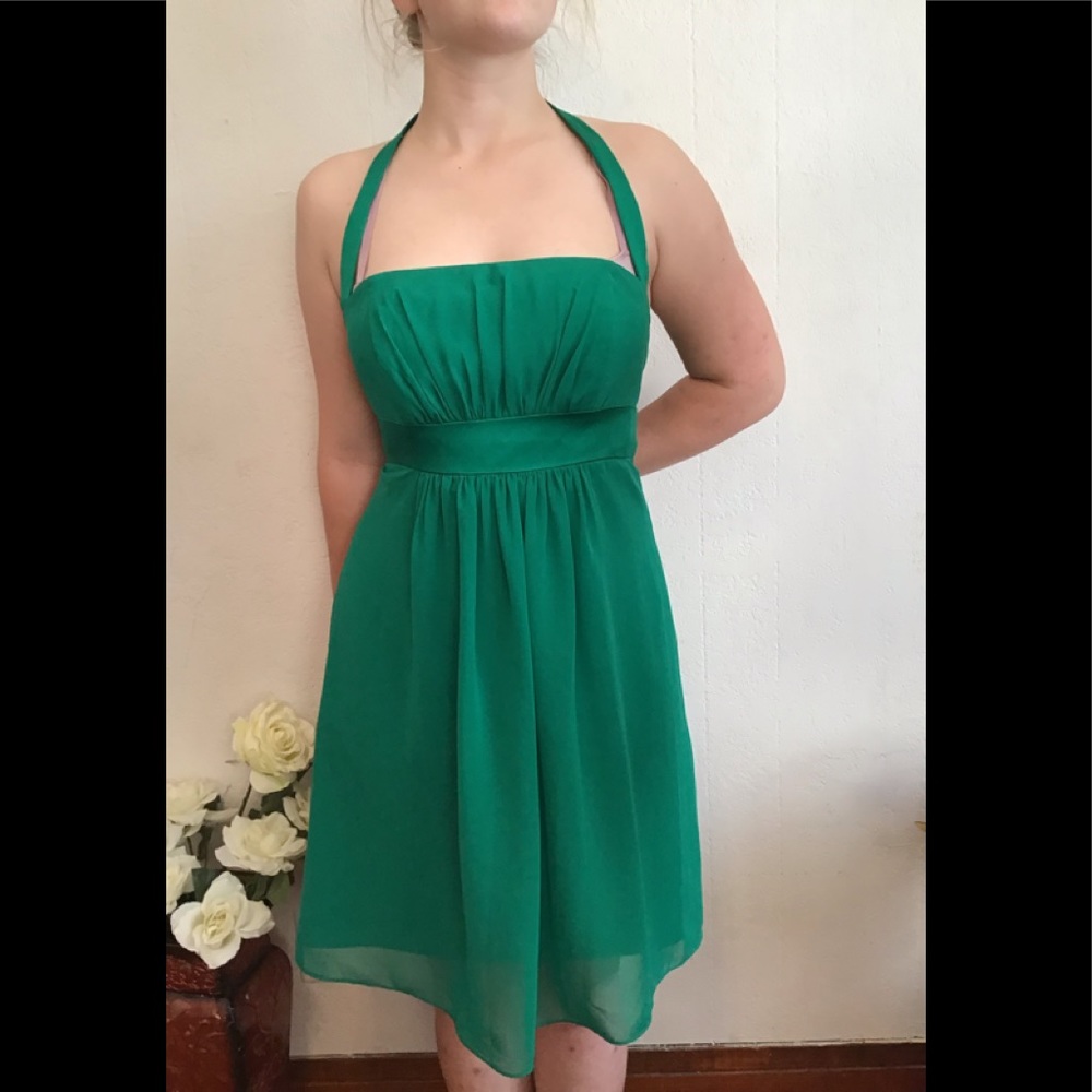 Alfred Angelo midi  green formal dress